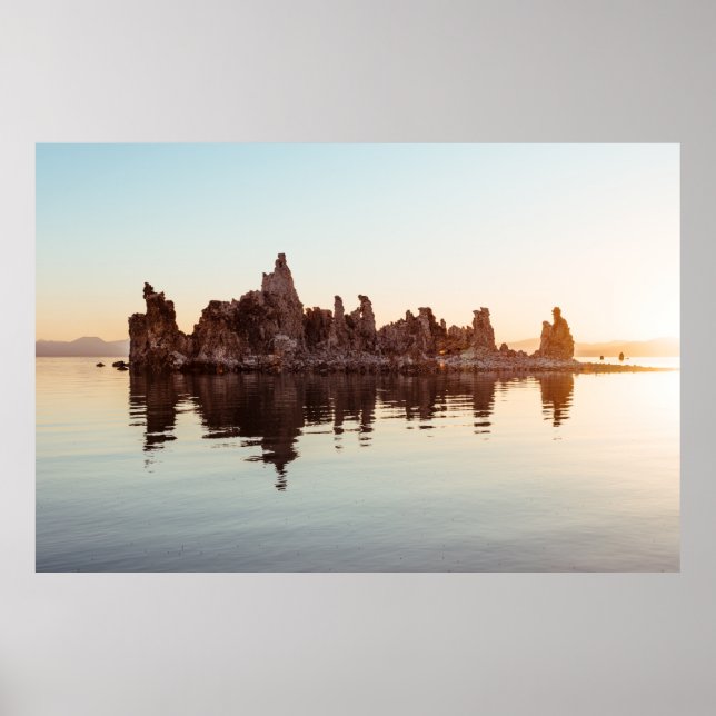 AFFICHE FORMATIONS DE TUFA AU LAC MONO. (Devant)