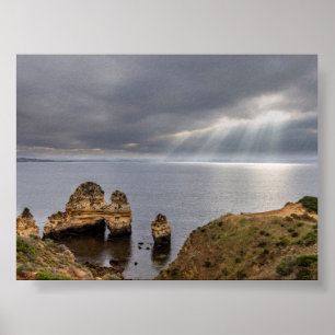 Affiche Formations rocheuses en Algarve