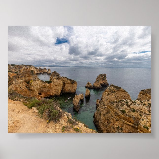 Affiche Formations rocheuses en Algarve (Devant)