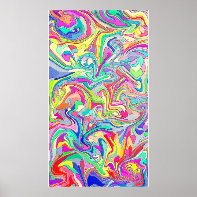 Affiche Forme d'art classique abstrait (Devant)