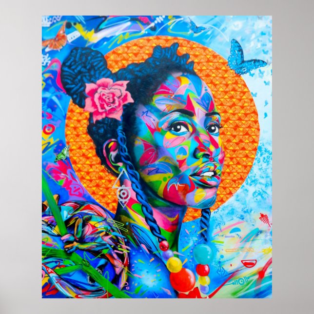Affiche Forme d'art classique abstrait (Devant)