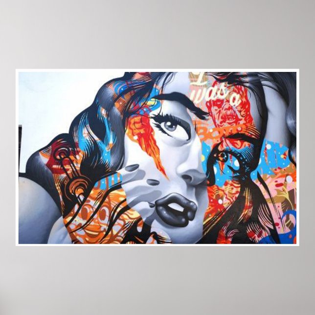 Affiche Forme d'art classique abstrait (Devant)