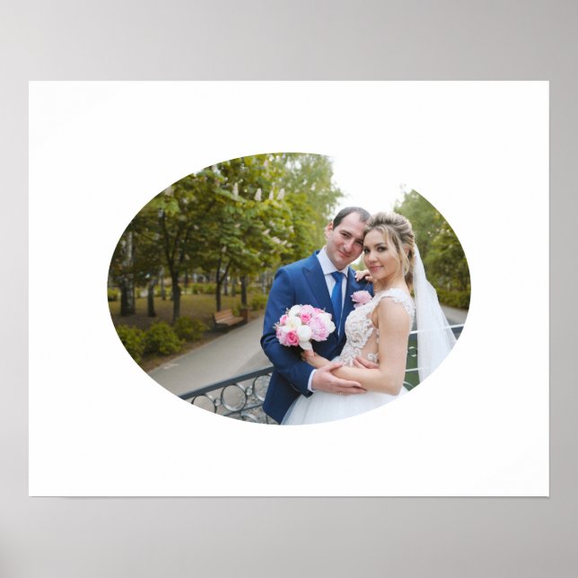 Affiche Forme de mariage ovale horizontale Photo (Devant)