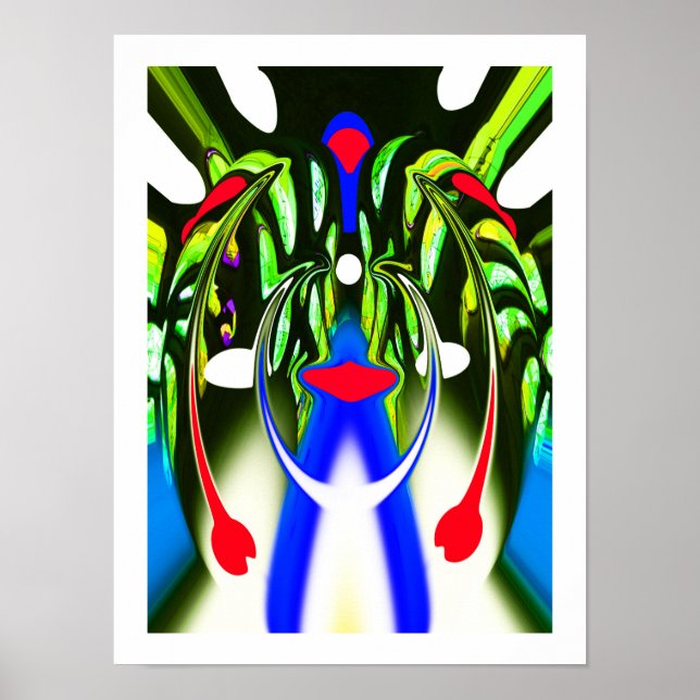 Affiche Forme de vie végétale extraterrestre art (Devant)