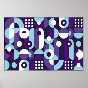 Affiche forme géométrique Abstraite abstraite, art, oeuvre