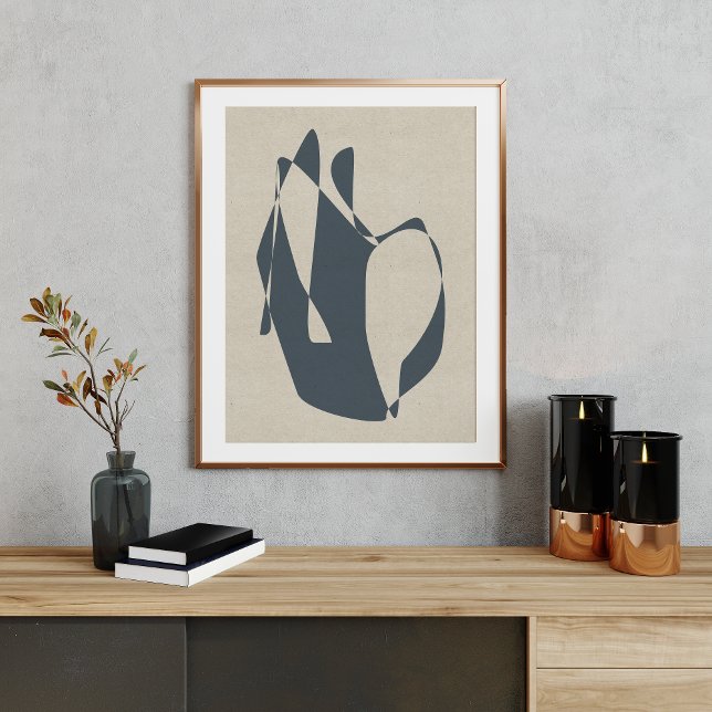 Affiche Forme géométrique Abstraite minimaliste (Créateur téléchargé)