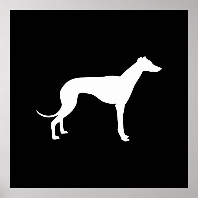 Affiche Forme noir et blanc de Greyhound (Devant)