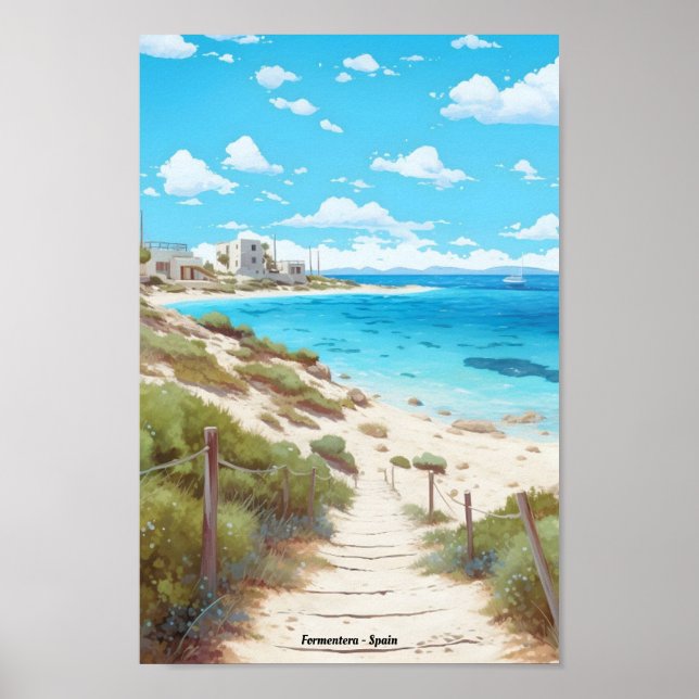 Affiche Formentera Espagne Voyage (Devant)