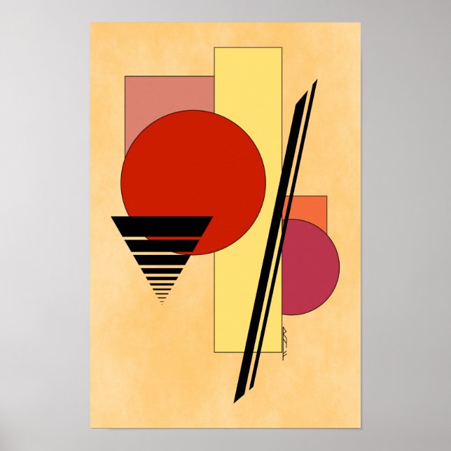 Affiche Formes Abstraites (Devant)
