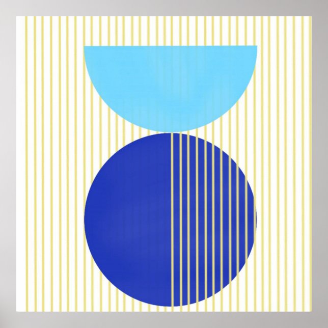 Affiche formes abstraites art (Devant)