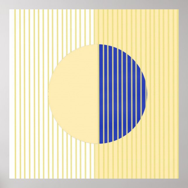 Affiche formes abstraites art (Devant)