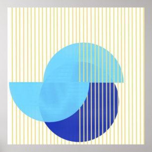 Affiche formes abstraites art