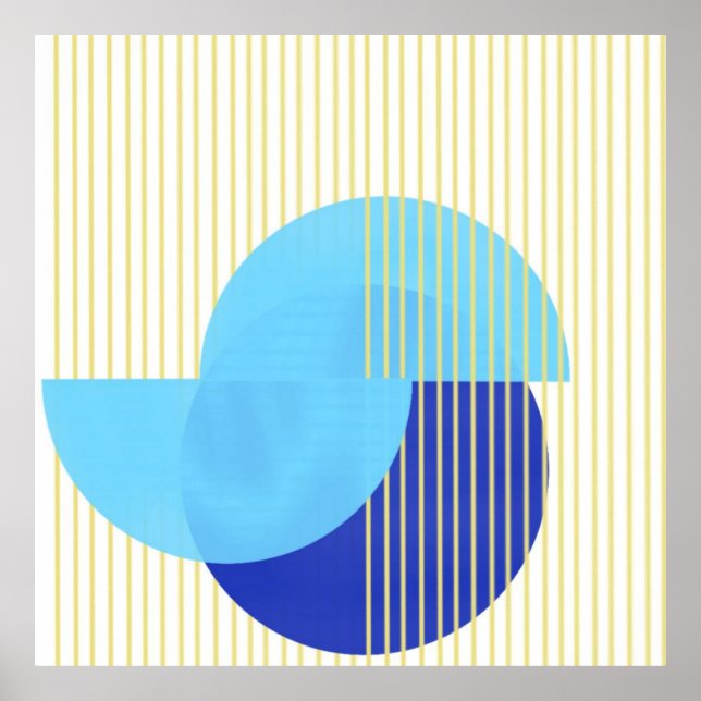 Affiche formes abstraites art (Devant)