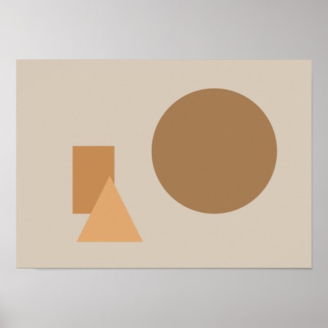 Affiche Formes Abstraites Art (Devant)