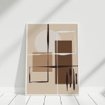 Affiche Formes Abstraites neutres<br><div class="desc">Cette forme Abstraite neutre Wall Art est un choix idéal pour un intérieur neutre ou bohème. Trouvez les produits correspondants dans la collection Boho Illustration Arts.</div>