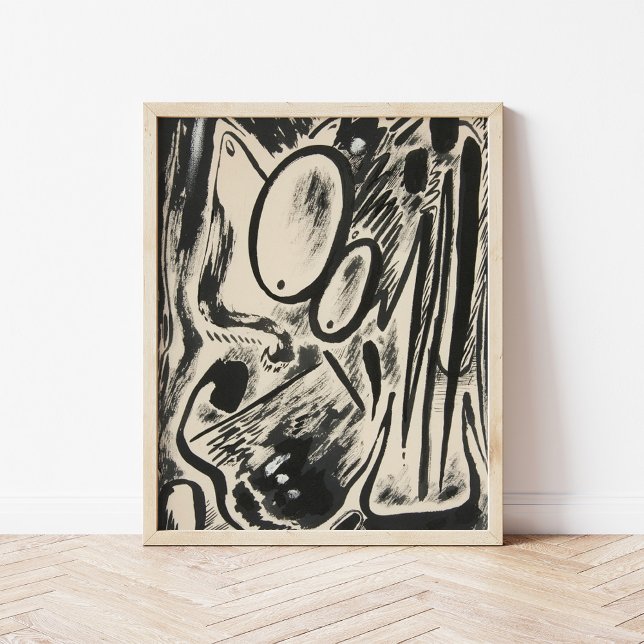 Affiche Formes abstraites | Rudolf Bauer (Créateur téléchargé)