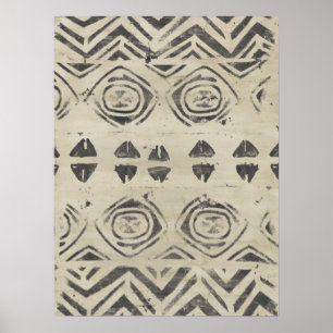 Affiche Formes arrondies et géométriques de bazar de motif