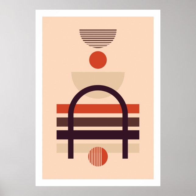 Affiche Formes art-géométriques modernes composition 2 (Devant)