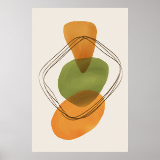 Affiche Formes biologiques modernes Art contemporain 3