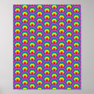 Affiche Formes colorées Abstraites
