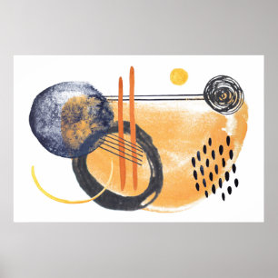 Affiche Formes de conception géométrique Abstraites modern