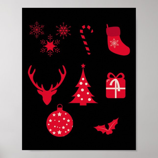 Affiche Formes de Noël  (Devant)