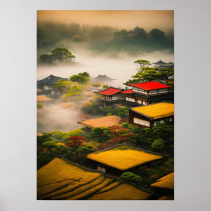 Affiche "Formes éphémères : Foggy Japanese Abstraction"