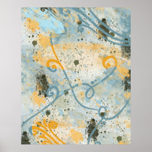 Affiche Formes et couleurs modernes