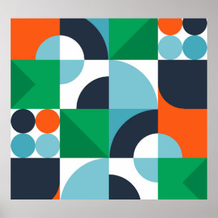 Affiche Formes et formes simples Abstraites