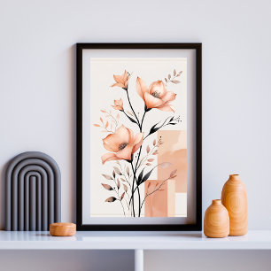 Affiche Formes Florales Murmurées
