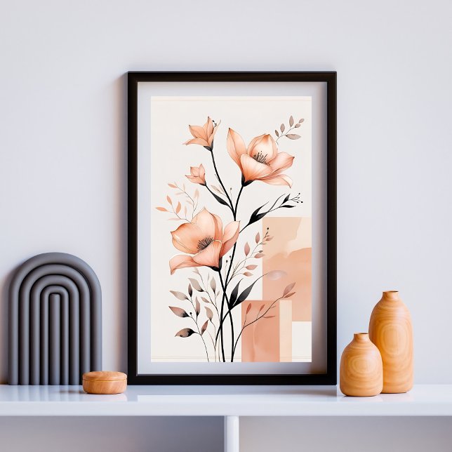 Affiche Formes Florales Murmurées (Créateur téléchargé)