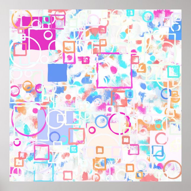 Affiche Formes géométriques Abstraites (Devant)