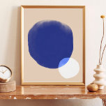 Affiche Formes géométriques Abstraites modernes Mur Beige<br><div class="desc">Formes géométriques Abstraites modernes Poster mural bleu beige</div>