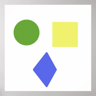 Affiche formes géométriques art