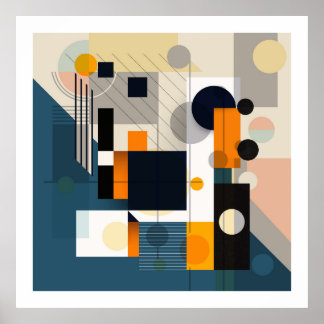 Affiche Formes géométriques composition 1