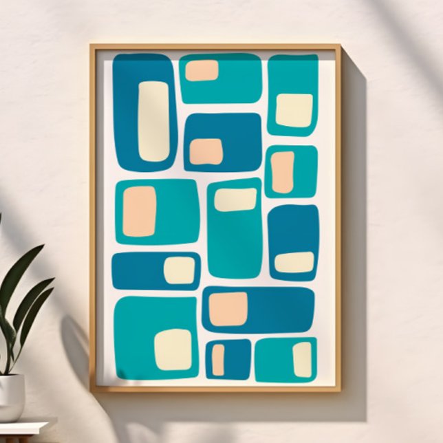 Affiche Formes géométriques funky de style moderne du mili (Créateur téléchargé)