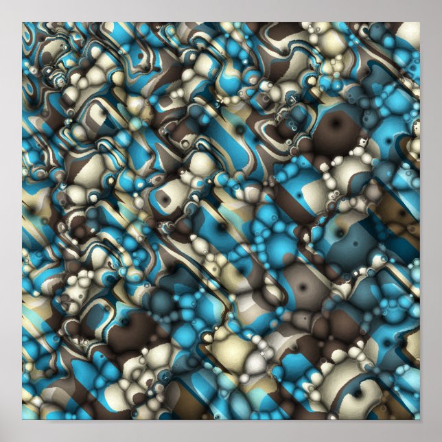 Affiche Formes Macro Abstraites (Devant)