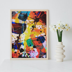 Affiche Formes modernes chic irrégulières Art Abstrait col
