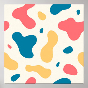 Affiche Formes multicouleurs Abstraites