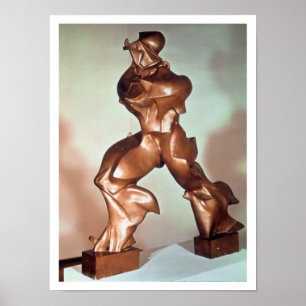 Affiche Formes uniques de continuité en Space, 1913