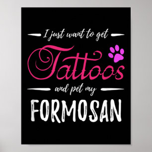 Affiche Formose Amoureux des chiens Tattoo Drôle Chien Mam