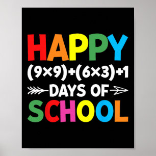 Affiche Formule 100 Jours De L'École Fun Math Enseignant 1