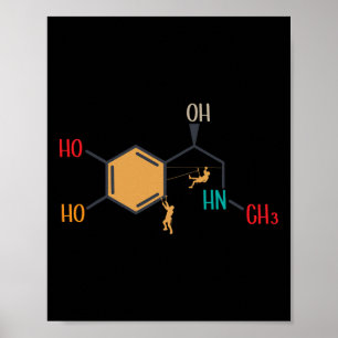 Affiche Formule d'adrénaline d'escalade Chimique de Boulde
