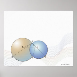 Affiche Formule, graphique, symboles 7 de maths