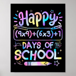 Affiche Formule Mathématique 100 Jours D'école Drôle Prof