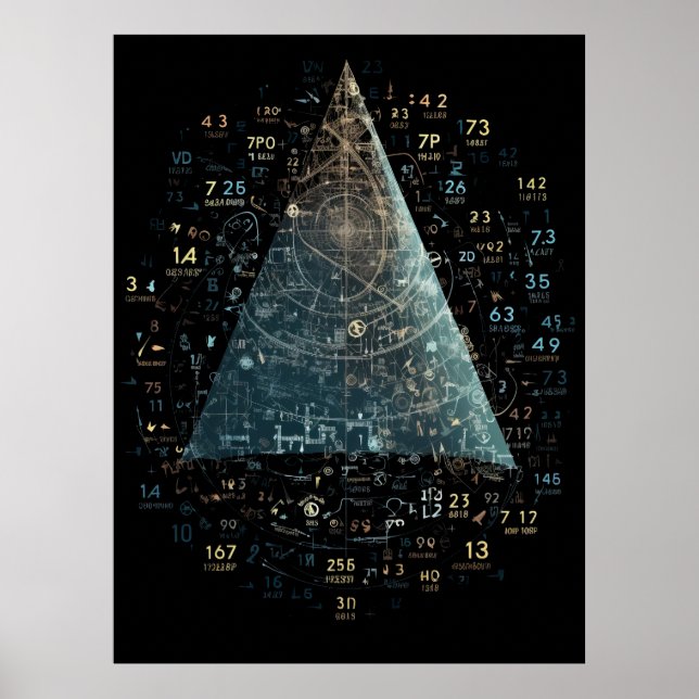 Affiche Formules mathématiques pour résoudre des problèmes (Devant)