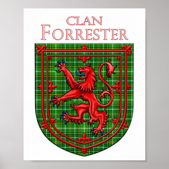 Affiche Forrester Hunter Tartan Scottish Plaid (Devant)