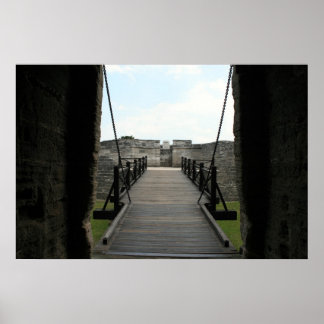 Affiche Fort à st augustine en regardant le château