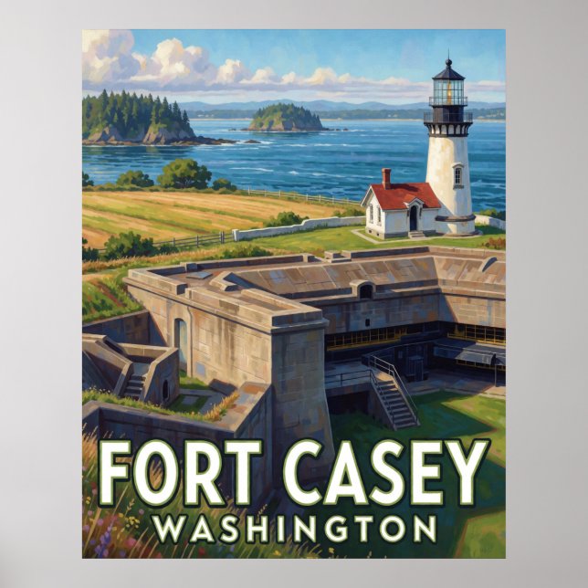 Affiche Fort Casey State Park — Washington (Devant)
