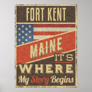 Affiche Fort Kent Maine